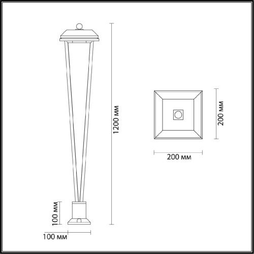 Ландшафтный светильник Odeon Light Bearitz (Беаритз) 6655/12GA - фото 2