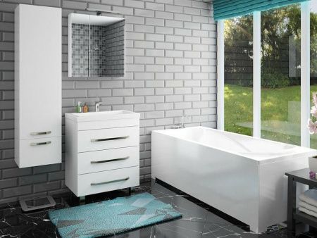 Тумба с раковиной Эстет Monaсo 70 ФР-00002265 70х50 напольная цвет белый