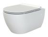 Унитаз подвесной Boheme Bianca 963-SET-W цвет белый с сиденьем микролифт безободковый каскадный смыв