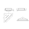 Полка Langberger Accessories 73451-WH