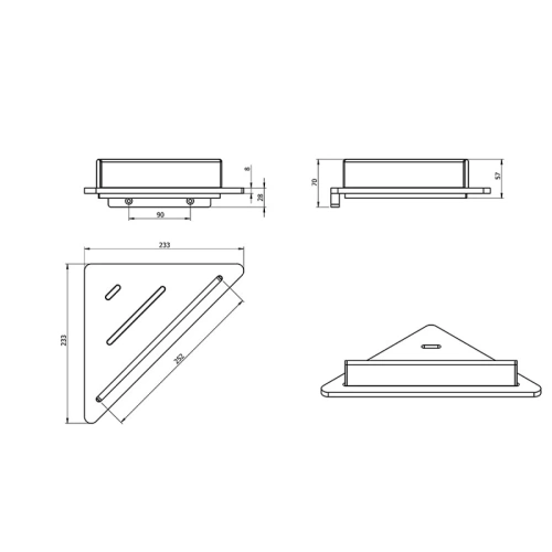 Полка Langberger Accessories 73451-WH - фото 2