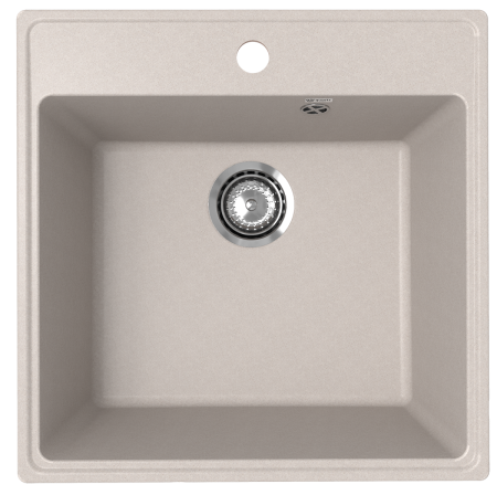Кухонная мойка Ulgran Quartz Forte 505-10 51х51 цвет песочный