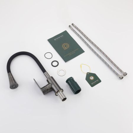 Смеситель для кухни Splenka S05 S05.43.09 на мойку серый