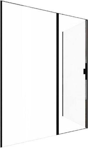 Душевой уголок Allen Brau Priority 3.31039.BBA + 3.31048.BBA 160х100 стекло прозрачное профиль черный без поддона