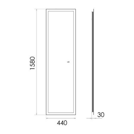 Зеркало Comforty 00-00014248CF 40х160