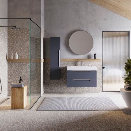 Тумба под раковину Aqwella Y CUB0109GR 90х40 подвесная цвет серый