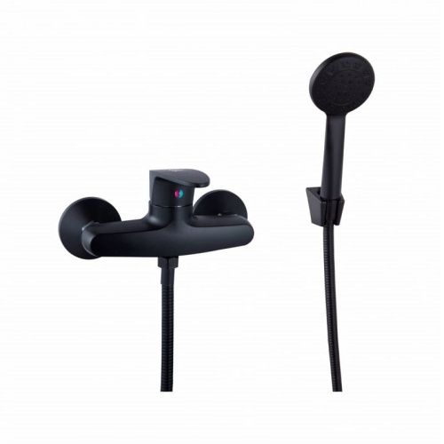 Смеситель для ванны и душа Plstart PL2005-7 настенный черный - фото 2