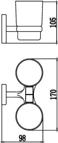 Стакан Savol S-007068 - фото 2