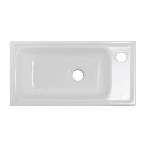 Раковина керамическая BelBagno Mini 7045-KL 51х26 накладная цвет белый - фото 3