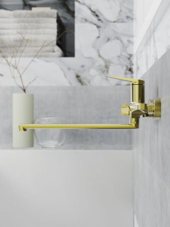 Смеситель для ванны Tokito KIN TOK-KIN-1015 настенный золото