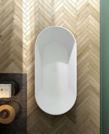 Ванна акриловая Abber AB9325-1.7 170х80 отдельностоящая овальная с каркасом