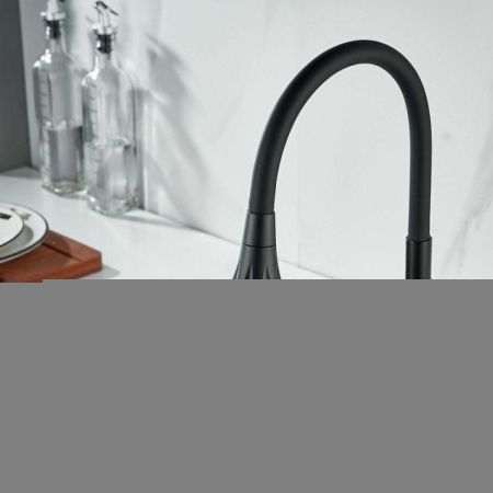 Смеситель для кухни Raffine F303H-3 на мойку черный