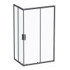 Душевой уголок Am.Pm Gem S W93G-404-120280-BT 120х80 стекло прозрачное профиль черный без поддона