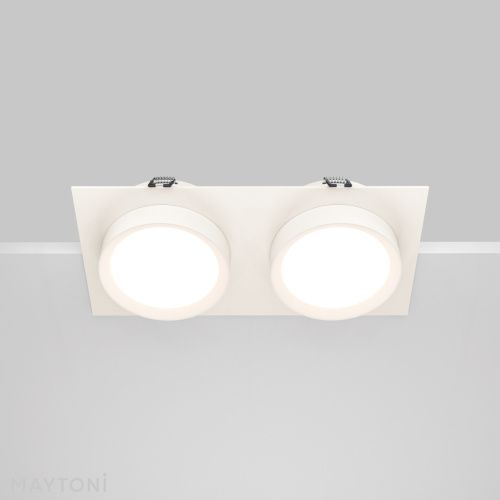 Светильник встраиваемый Maytoni Technical Hoop DL086-02-GX53-SQ-W - фото 4