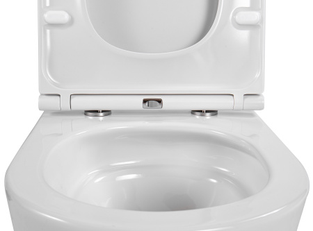 Унитаз подвесной Aquatek ЕВРОПА AQ1900T-00 белый с сиденьем микролифт безободковый смыв торнадо