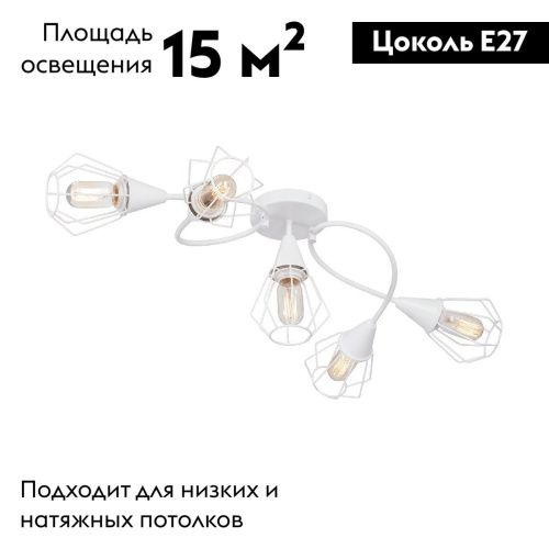 Люстра потолочная Vitaluce V3037-0/5PL - фото 2