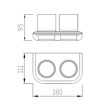 Стакан ABBER Nord AA1557B