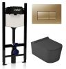 Комплект унитаз с инсталляцией и клавишей смыва Valsir KIT VSMG 5486NEMT Slim P1