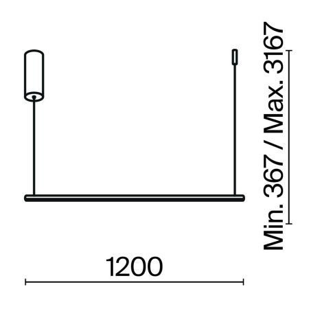 Светильник подвесной Maytoni Halo Modern MOD246PL-L24BSK