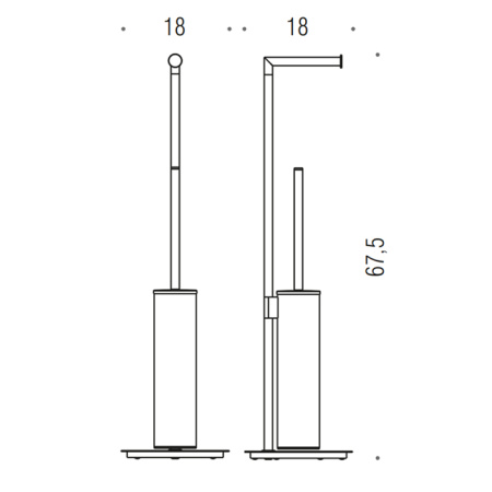 Стойка с аксессуарами для ванной Colombo Mini B4018.GM