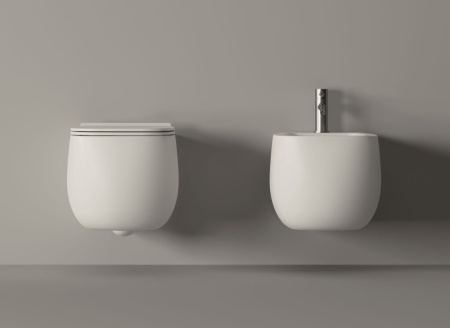 Чаша унитаза подвесная Alice Nur 33120101 цвет белый глянцевый без сиденья безободковая