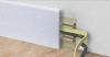 Напольный плинтус Alpine Floor Rico Concept RC 80001 Белый с тиснением толщина 2 см 2200х80