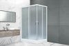 Душевой уголок Royal Bath HP RB8120HP-C-L 120х80 стекло матовое профиль белый с поддоном