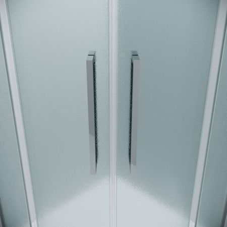 Душевой уголок Grossman Cosmo 301.K33.02.8080.10.02 80х80 стекло текстурное профиль хром без поддона