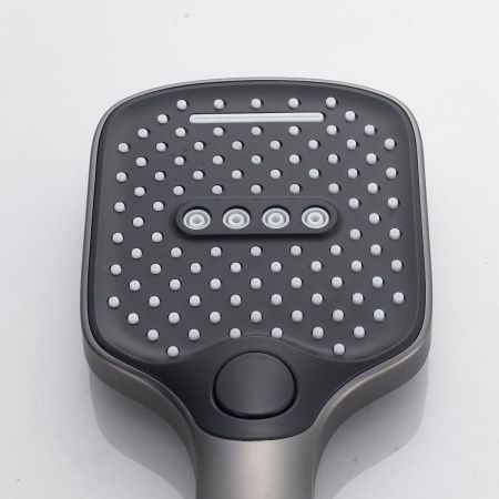 Душевая система Shevanik S4035T встраиваемая в стену цвет оружейная сталь