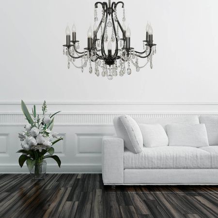 Люстра подвесная Arti Lampadari Ercolano Graphite (Ерцолано Грапхите) Ercolano E 1.1.8.601 N