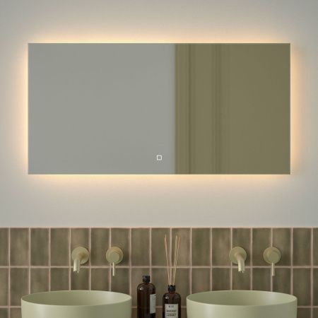 Зеркало с подсветкой Defesto GLOW DF 2515SH 100х50 подвесное