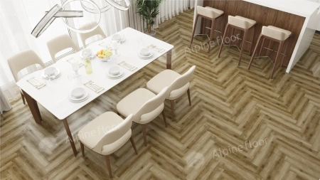 Ламинат Alpine Floor Herringbone 12 Pro New LF106-09 Дуб Марсель толщина 1.2 см 34 класс 606х101