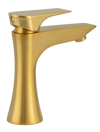 Смеситель Daniel Diva DV606DP на раковину брашированное золото