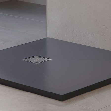 Душевой поддон из искусственного камня RGW Stone Tray (Стоун Трей) 16152075-02 75х75 серый без ножек