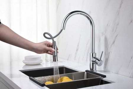 Смеситель для кухни Aquatek ЕВРОПА AQ1384CR на мойку хром