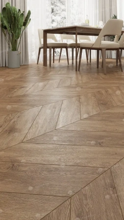 SPC ламинат Alpine Floor Chervon Alpine ECO 18-10 MC Гевуина Chevron толщина 0.5 см 43 класс 600х127