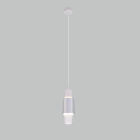Светильник подвесной Eurosvet Bento (Бенто) 50204/1 LED белый/матовое серебро