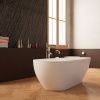 Ванна акриловая Frank 12524 170х75 отдельностоящая асимметричная с ножками