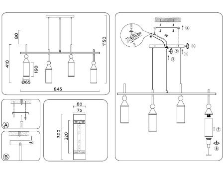 Светильник подвесной Ambrella Light Heigh Light (Хеигх Лигхт) LH55274