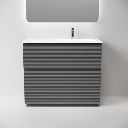 Тумба под раковину Sancos FOLK Floor FL100FRGS 100х40 напольная цвет серый