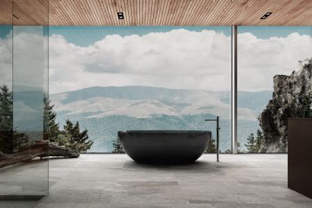 Ванна из полиэфирной смолы Abber Kristall AT9701Onyx 165х80 отдельностоящая овальная