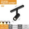 Трековый магнитный светильник iLedex Vision48-22 SMART 4822-005-D34-8W-40DG-BK