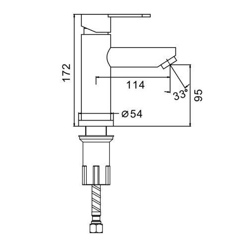 Смеситель Splenka S223 S223.10.06 на раковину черный - фото 3