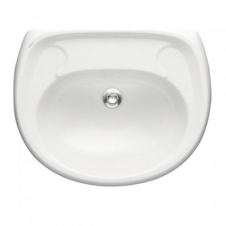 Раковина из сантехнического фарфора Santeri Воротынский 131117S0000B0 60х40 подвесная цвет белый без отверстий под смеситель