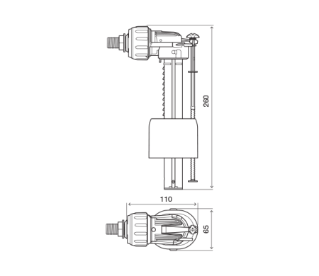 Сливной клапан Oli COMPACT 561598