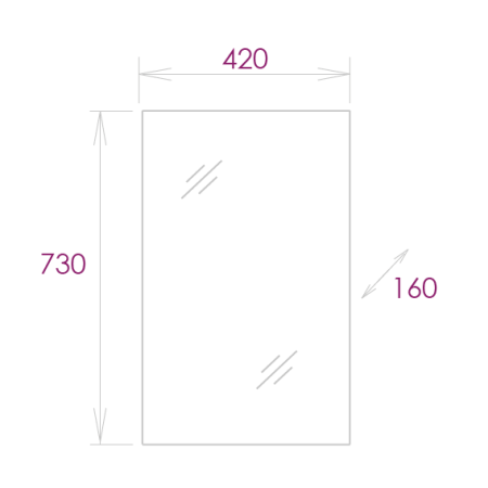 Зеркало-шкаф Onika Венеция 204201 40х70 подвесной цвет белый