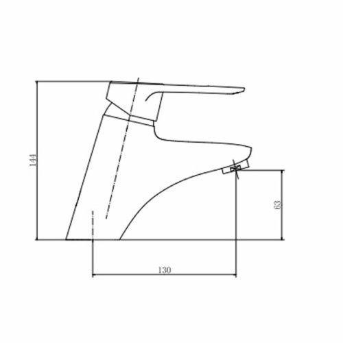 Смеситель Fashun A1007 на раковину хром - фото 3