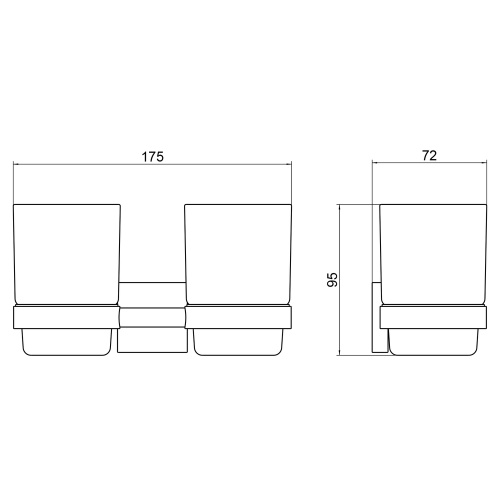 Стакан для зубных щеток Timo Selene 12034/03 - фото 2 Стакан для зубных щеток Timo Selene 12034/03 - фото 2