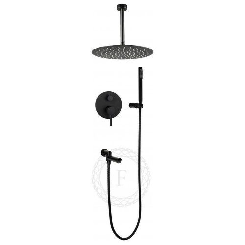 Душевая система Filarete FL1022BL встраиваемая в стену цвет черный - фото 2