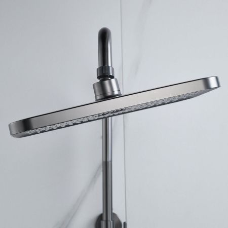 Душевая стойка Raffine F3696T настенная цвет оружейная сталь